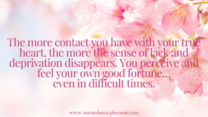Contact your true heart with spiritual teacher Miranda Macpherson